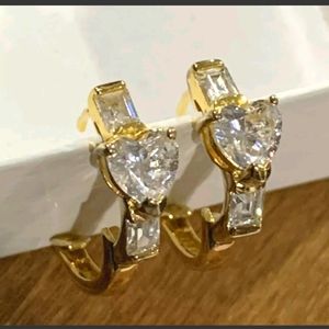 Sterling Silver Vermeil Huggies Hoop Earrings